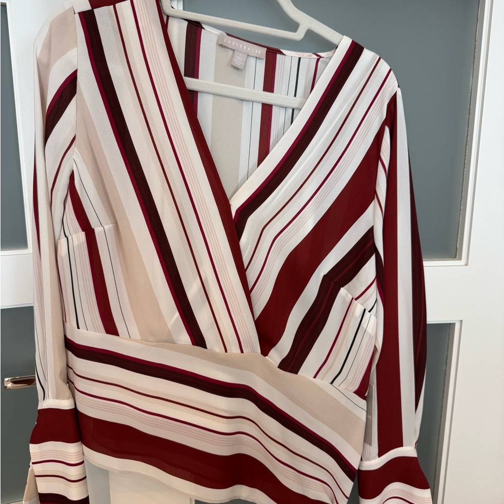 NWT asymmetrical blouse size large